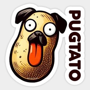 Funny Pugtato Sticker